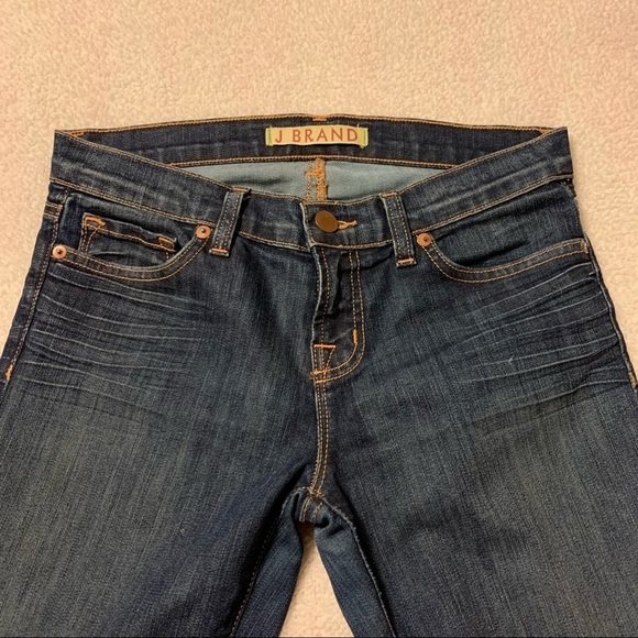 J Brand Dark Wash Mid Rise Skinny Leg Jeans - Picture 9 of 12